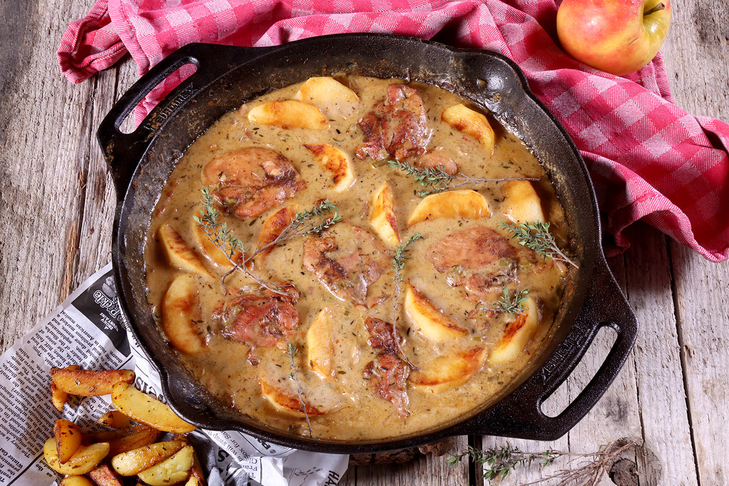 Normandische kipdij Stoof / Poulet à la Normande