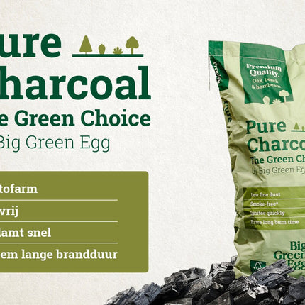 Beef Exclusief B.V. BIG GREEN EGG PURE CHARCOAL