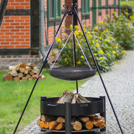 CookKing CookKing 180 cm Tripod with 70 cm Natural Steel Wok