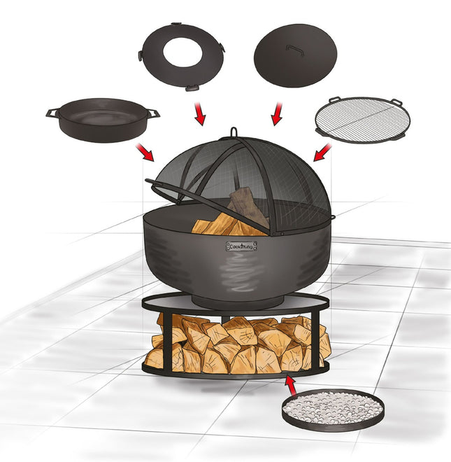 CookKing CookKing 80 cm Fire Bowl XXL “PORTO”