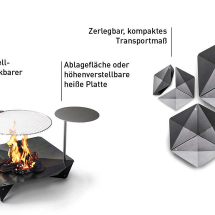 HÖFATS Triple Vuurschaal 120