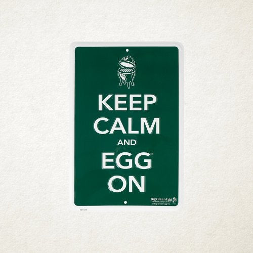 Big Green Egg Green Sign Keep Calm and Egg On