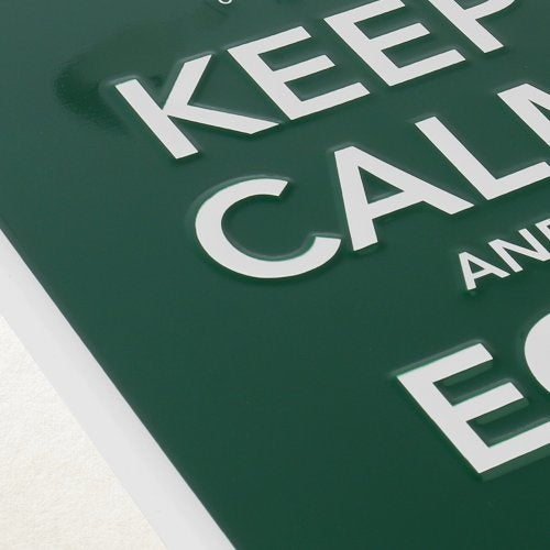 Big Green Egg Green Sign Keep Calm and Egg On