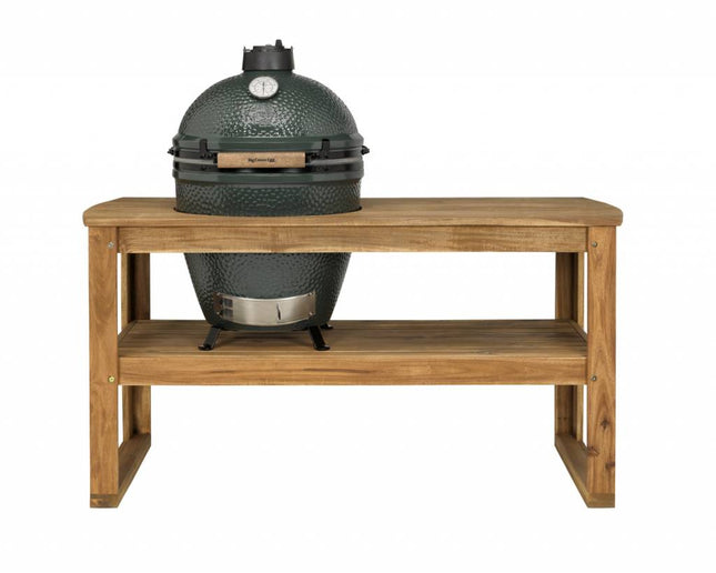 Big Green Egg Large in Acacia tafel met cover