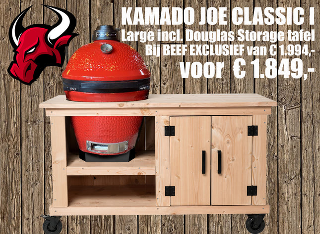 Fraaii Buitenkeukens Classic 1 compleet met Douglas Buitenkeuken storage