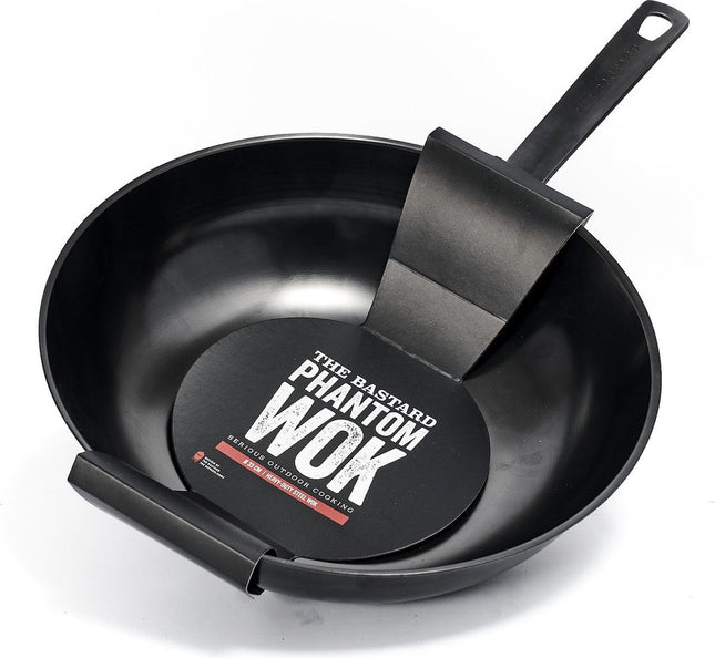 The Bastard Phantom wok With Handle Carbon Steel